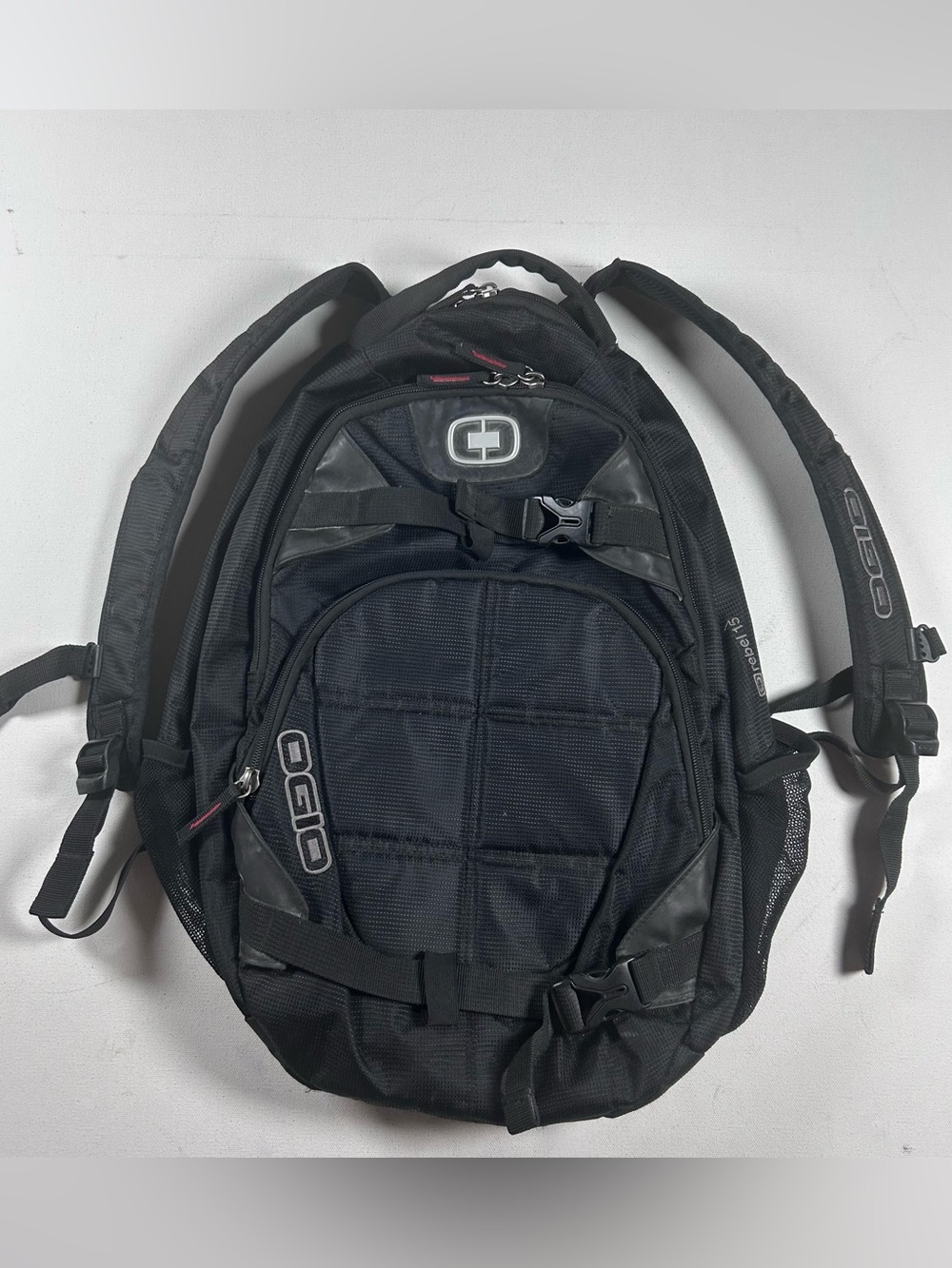 OGIO Rebel 15 Laptop Backpack Black Skateboard Straps RARE
